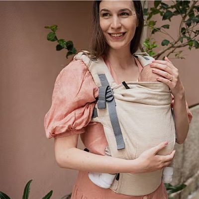 Tutti Bambini Boba X Baby Carrier Linen Beige Pampas