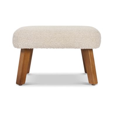 Jonah Luxe Rocking Chair & Foot Stool - Boucle Mushroom