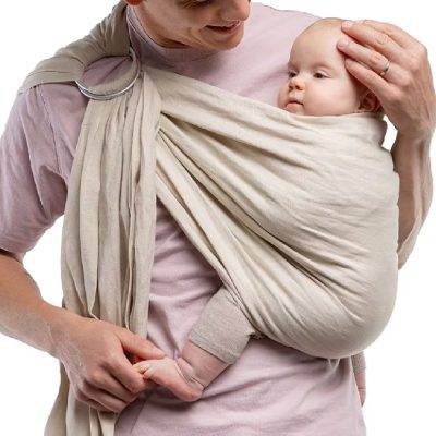 Tutti Bambini Boba Ring Sling Baby Carrier Pampas Beige