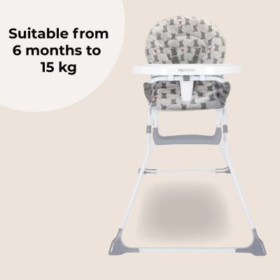 My Babiie Compact Highchair - Elephants