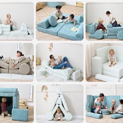 Tutti Bambini Playrama Montessori Kids Play Sofa - Ocean Stone