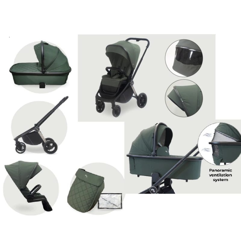 My Babiie MB450 2-in-1 Pushchair/Carrycot - Forest Green