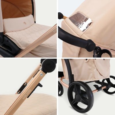 My Babiie 2-in-1 Pushchair and Carrycot - Blush