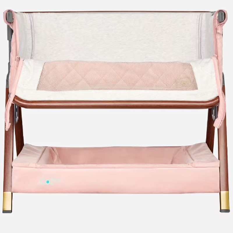 Tutti Bambini CoZee Luxe Mini Me Crib - Walnut & Blush