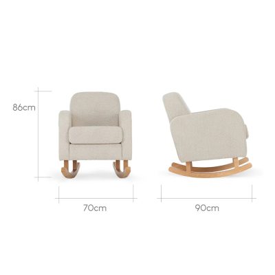 Cuddleco Etta Boucle Nursing Chair - Mushroom