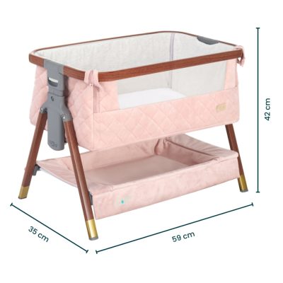 Tutti Bambini CoZee Luxe Mini Me Crib - Walnut & Blush