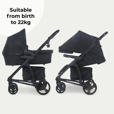 My Babiie 2-in-1 Pushchair and Carrycot - Onyx Black