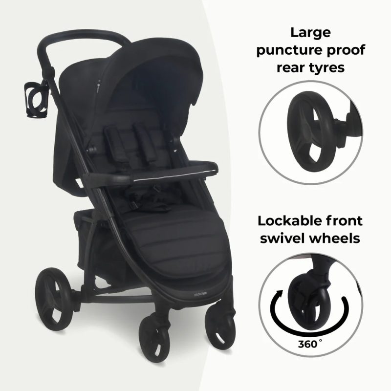 My Babiie 2-in-1 Pushchair and Carrycot - Onyx Black