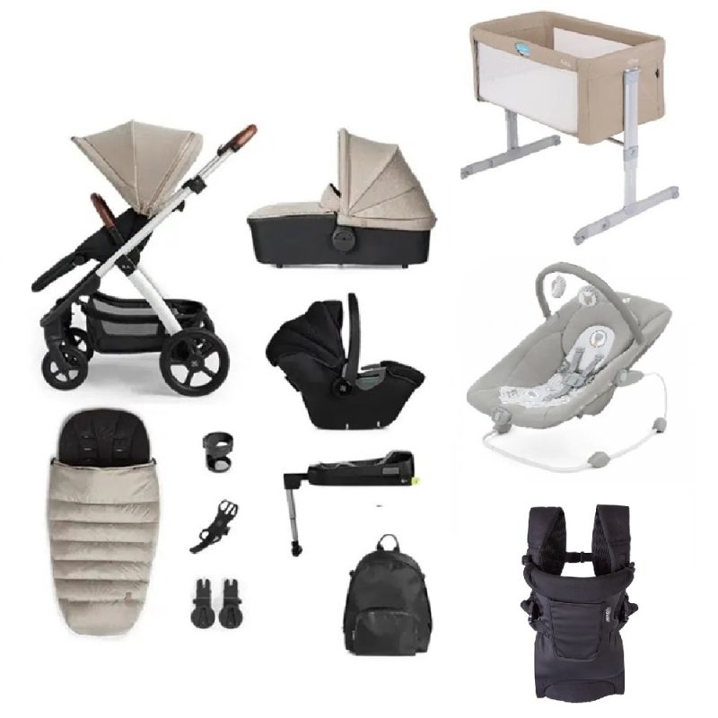 Silver Cross Tide 12 Piece Travel System Bundle Stone