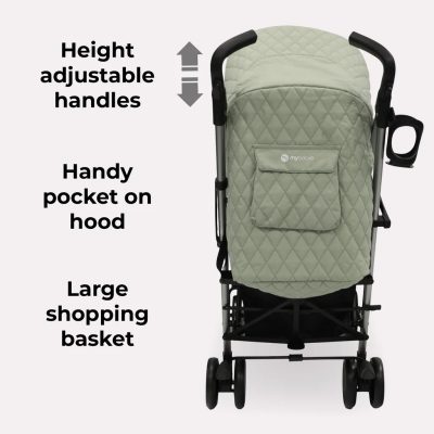 My Babiie Plus Stroller Sage Green