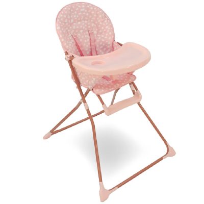 My Babiie Compact Highchair - Pink Dalmatian