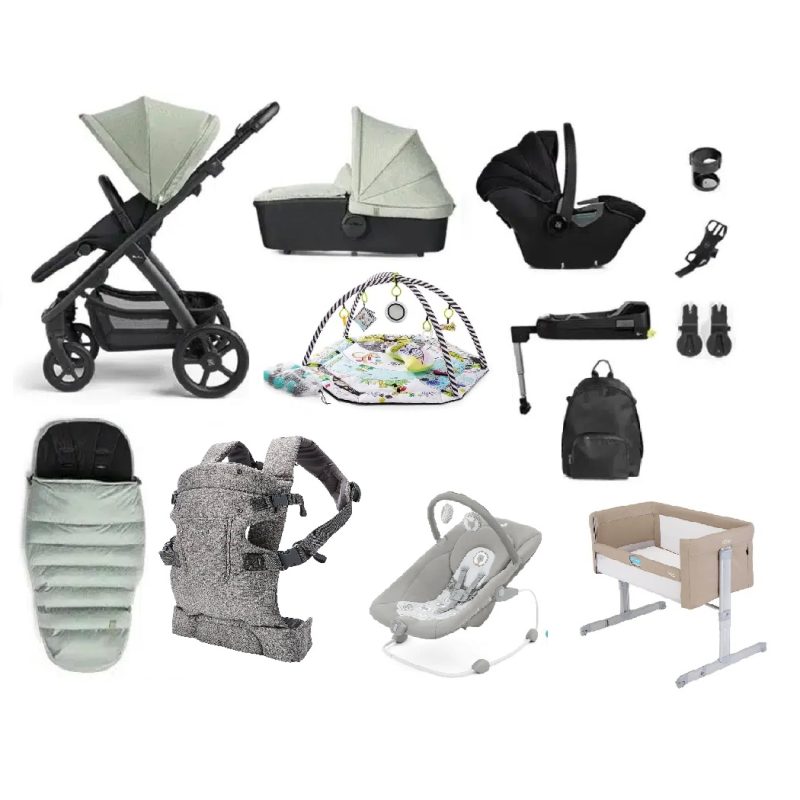 Silver Cross Tide 13 Piece Travel System Bundle Sage