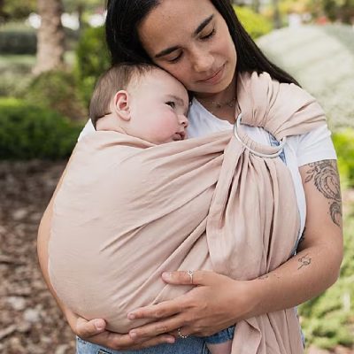 Tutti Bambini Boba Ring Sling Baby Carrier Peony Pink