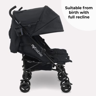 My Babiie Double Stroller - Black