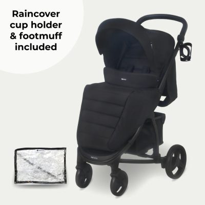 My Babiie 2-in-1 Pushchair and Carrycot - Onyx Black