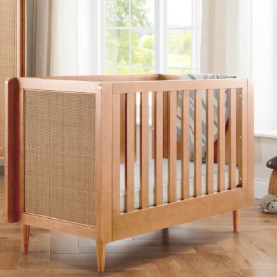 Tutti Bambini Japandi Mini Cot Bed - Light Oak