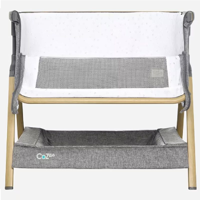 Tutti Bambini CoZee Mini Me Play Crib - Oak & Charcoal