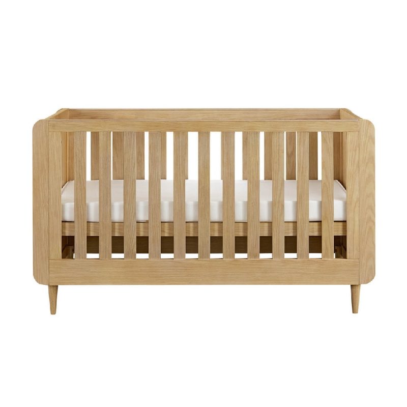 Tutti Bambini Japandi Mini Cot Bed - Light Oak