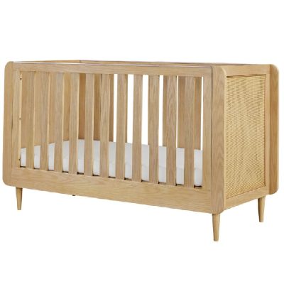 Tutti Bambini Japandi Mini Cot Bed - Light Oak