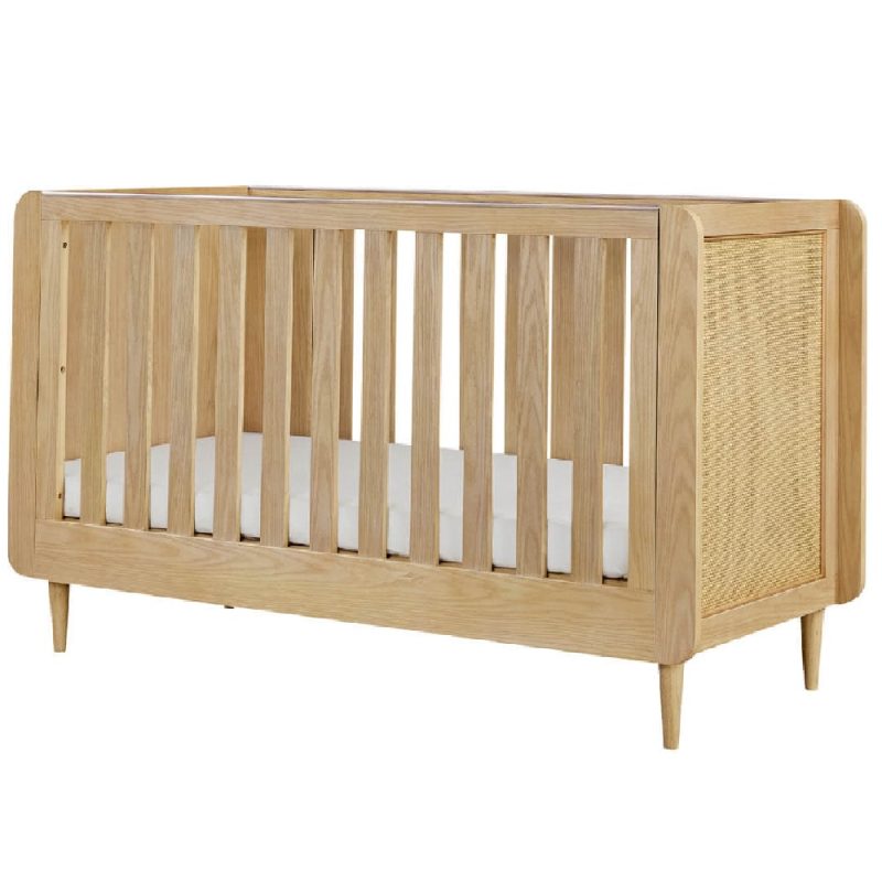 Tutti Bambini Japandi Mini Cot Bed - Light Oak