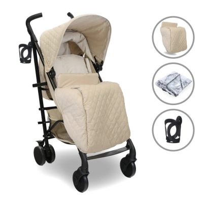 My Babiie Plus Stroller Quilted Sand