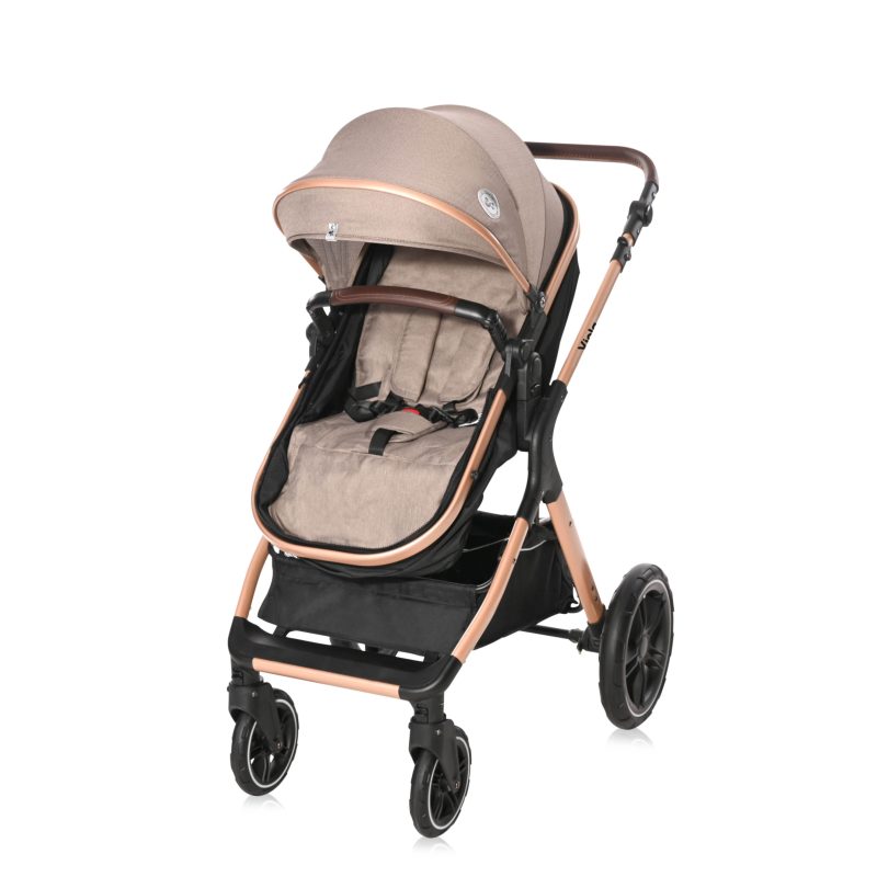 Lorelli Viola 3 in 1 Travel System - Pearl Beige