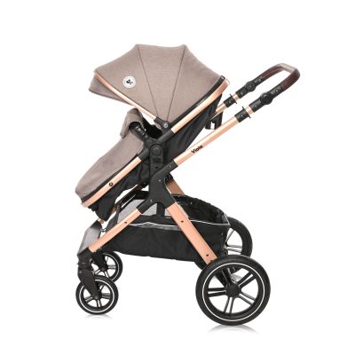 Lorelli Viola 3 in 1 Travel System - Pearl Beige