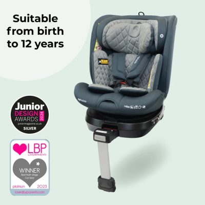 My Babiie i-Size (40-150cm) Spin Car Seat - Slate Blue