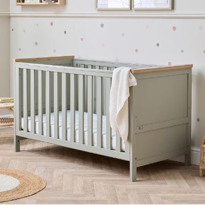 Tutti Bambini Misha Cot Bed - Sage/Golden Oak