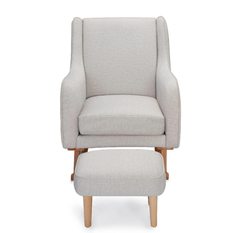 Babymore Ida Nursing Chair with Footstool – Cashmere