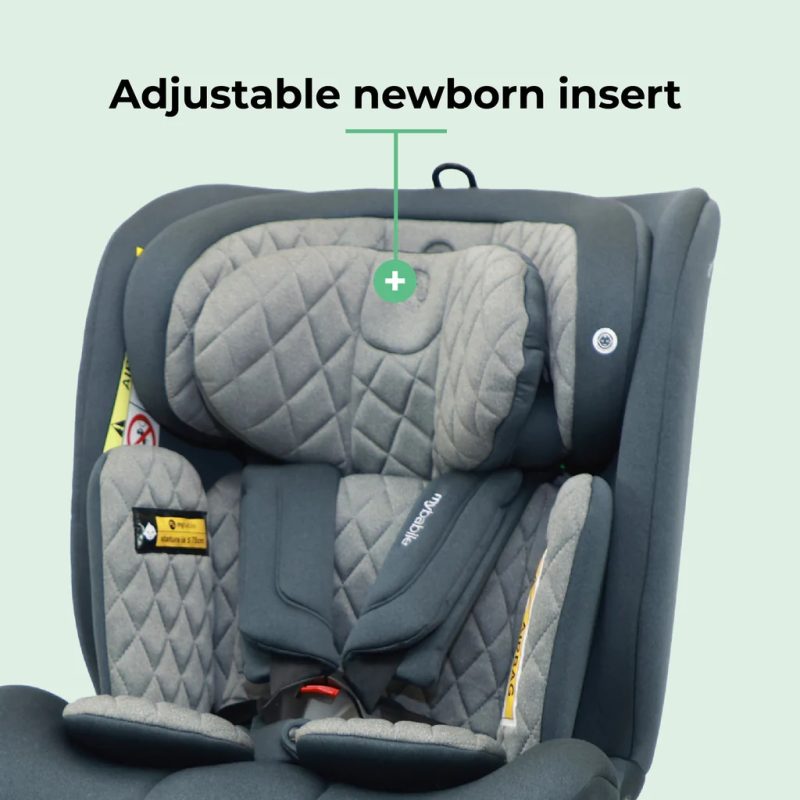 My Babiie i-Size (40-150cm) Spin Car Seat - Slate Blue