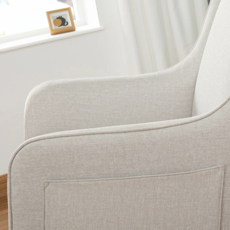 Babymore Ida Nursing Chair with Footstool – Cashmere