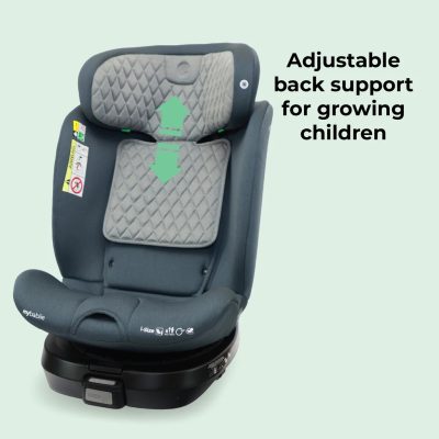 My Babiie i-Size (40-150cm) Spin Car Seat - Slate Blue