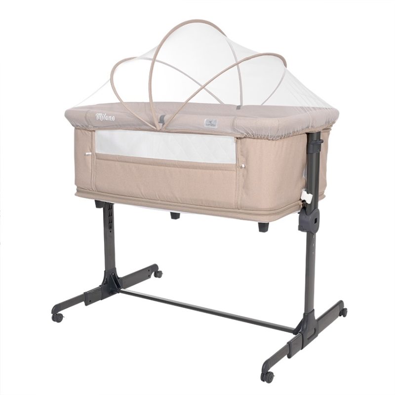 Lorelli Milano Bedside Crib - Beige