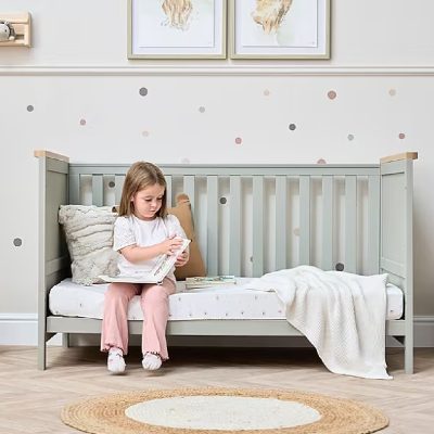 Tutti Bambini Misha Cot Bed - Sage/Golden Oak