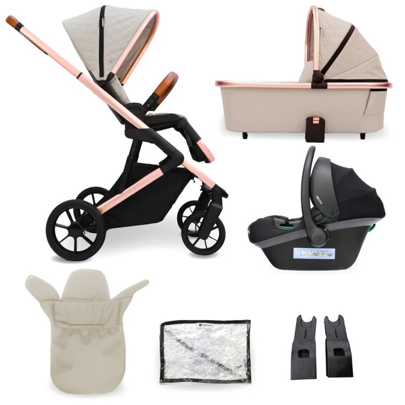 My Babiie MB500 3-in-1 Travel System - Rose Gold Stone