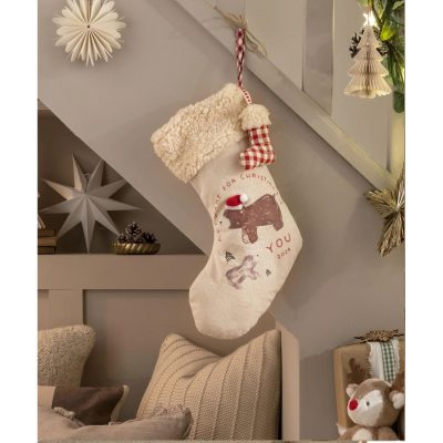 Mamas & Papas Small Stocking - Calico Bear 2024