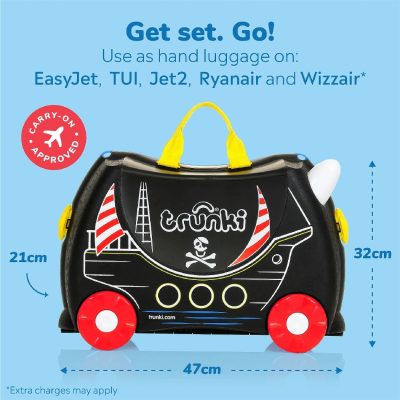 Trunki Ride-On Suitcase - Pedro the Pirate Ship