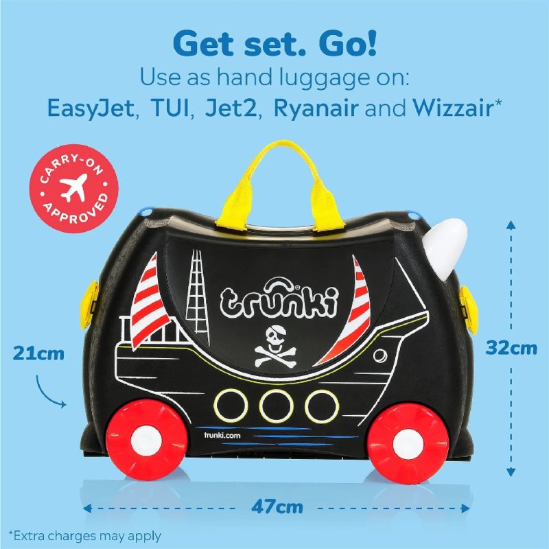 Trunki Ride-On Suitcase - Pedro the Pirate Ship