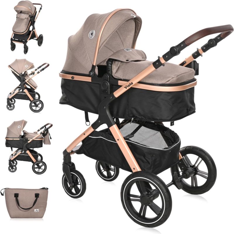 Lorelli Viola 3 in 1 Travel System - Pearl Beige