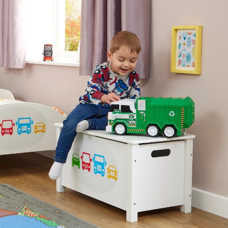 Liberty House Toys Kid’s Wooden Transport Toy Box