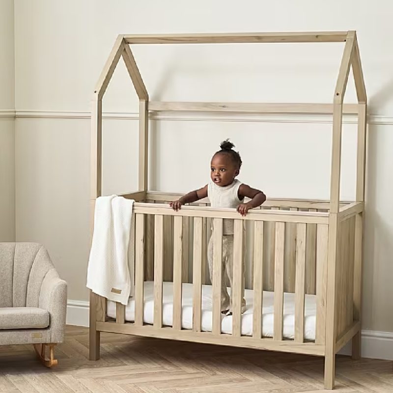 Tutti Bambini Casa Mini House Cot Bed - Harvest Oak