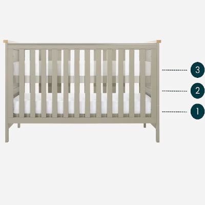 Tutti Bambini Misha Cot Bed - Sage/Golden Oak