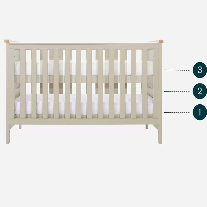 Tutti Bambini Misha Cot Bed - Mushroom/Golden Oak