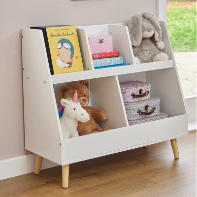 Liberty House Toys Kids White Sloping Bookcase