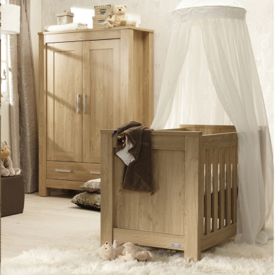 babystyle bordeaux cotbed and wardrobe