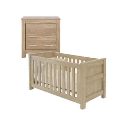 babystyle bordeaux oak 2 piece room set