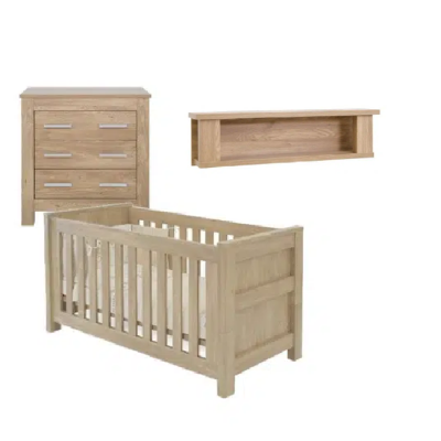 babystyle bordeaux oak 2 piece with shelf