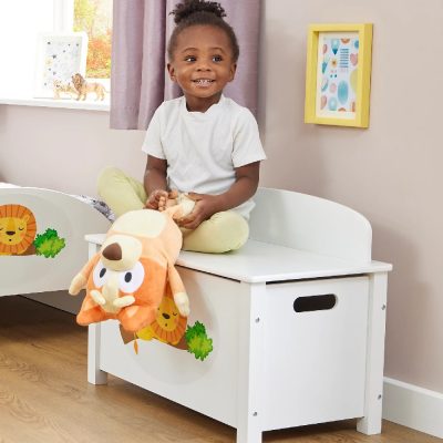 Liberty House Toys Kid’s Wooden Jungle Toy Box