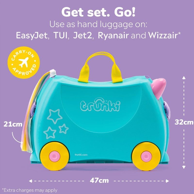 Trunki Ride-On Suitcase - Una the Unicorn